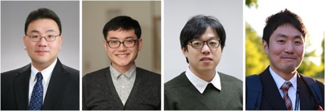 김성재 서울대 전기정보공학부 교수(왼쪽부터), 이효민 박사, 조인희 연구원, 김원석 연구원